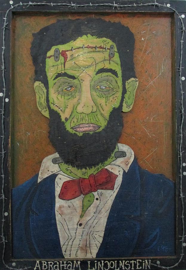 Halloween Painting - Abraham Lincolnstein by Eric Cunningham