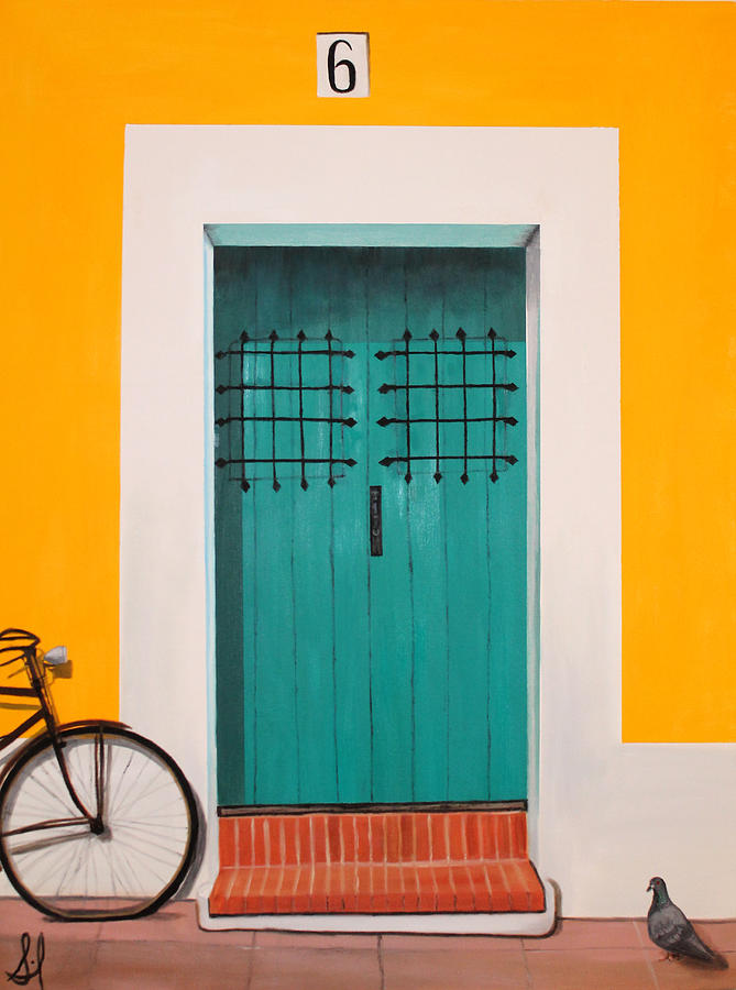 Bird Painting - Abriendo Puertas - Open Doors by Sharif Muhammad