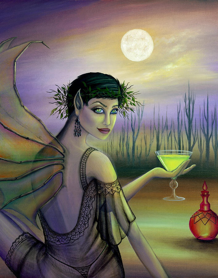 Fairy Painting - Absinthe Fairy by B K Lusk