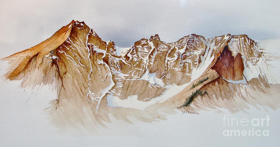 Absorka range Painting by Dan Riddle