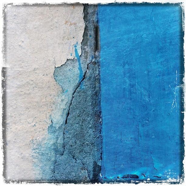 Detail Photograph - #abstacr #detail Of A Wall In Sf by Natalia D