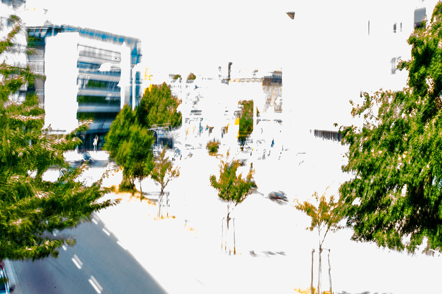 Abstract Photograph - Abstract - City with streets and buildings and trees by Frank Gaertner
