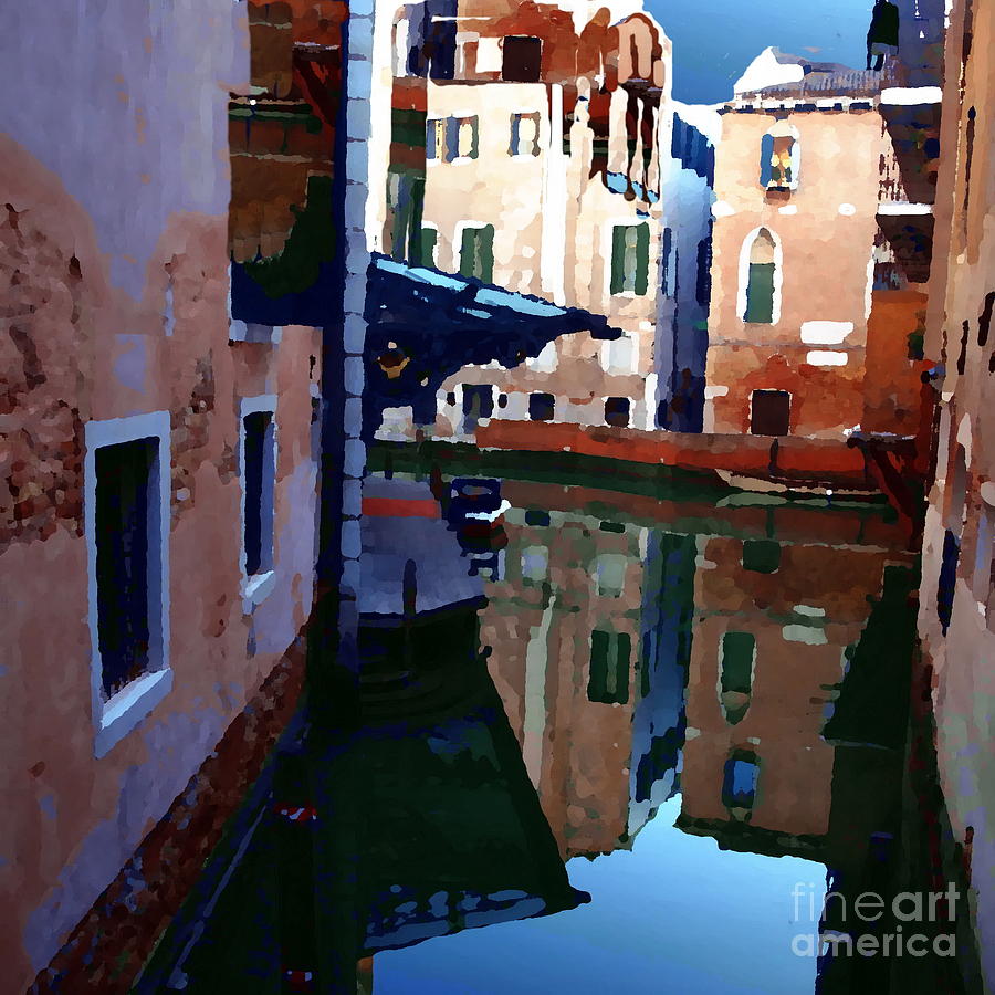 Abstract - Quiet Corner of Venice Photograph by Jacqueline M Lewis