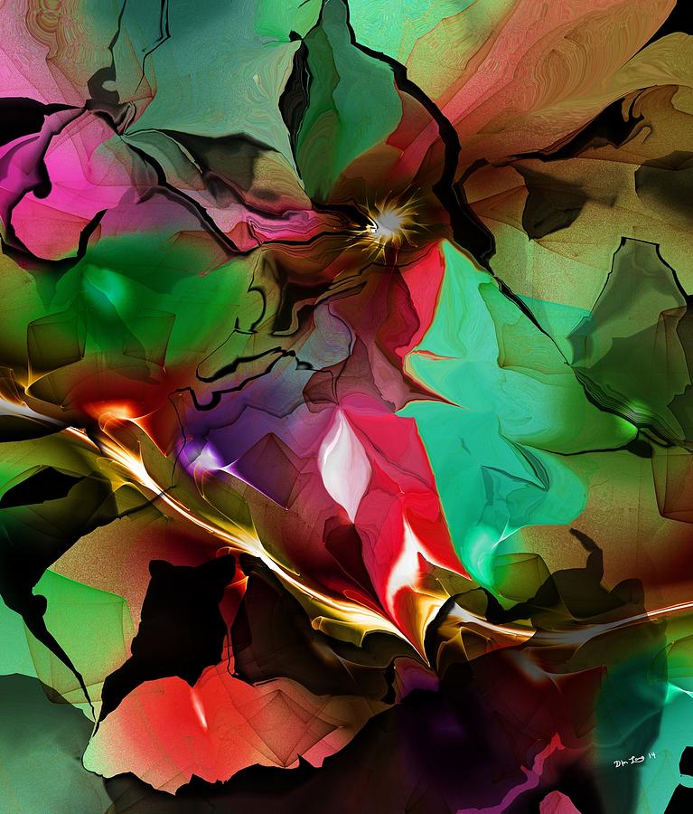 Abstract Digital Art - Abstract 022114FA by David Lane