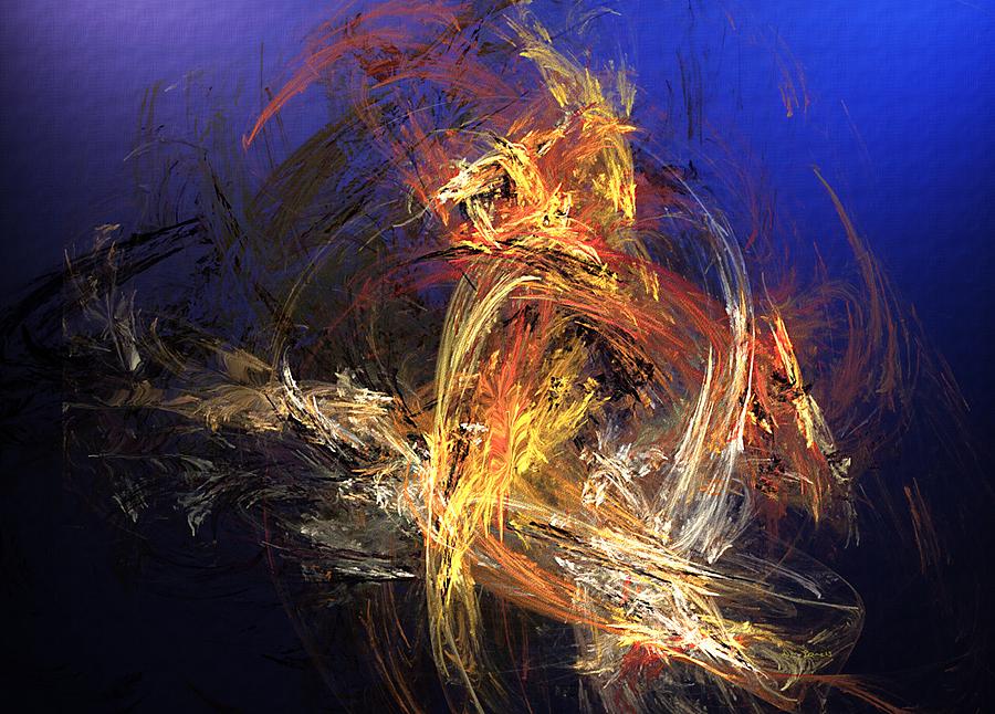 Abstract Digital Art - Abstract 042113A by David Lane