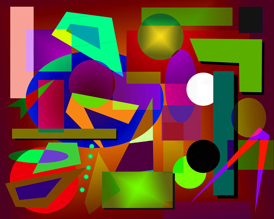 Abstract 43A Digital Art by Timothy Bulone