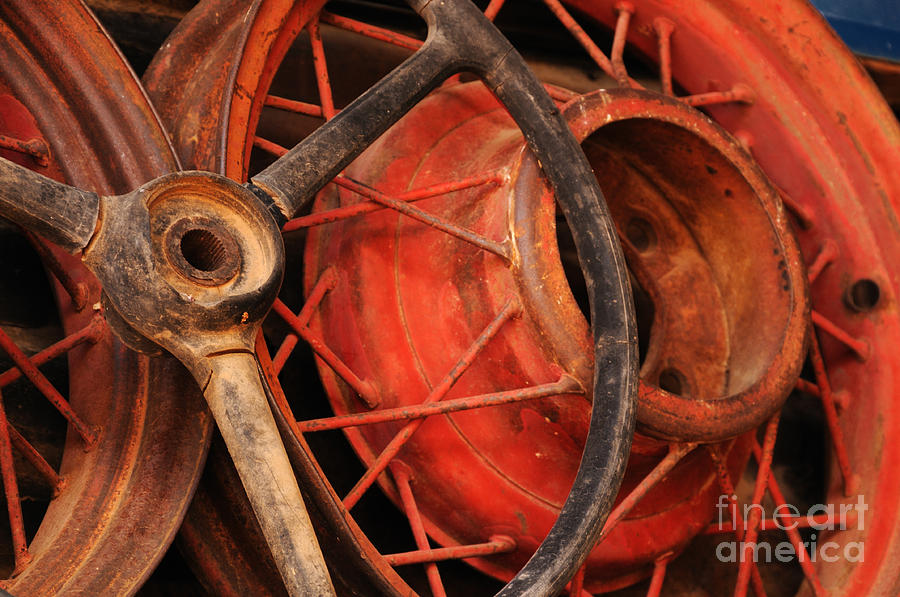 Abstract Photograph - Wheels Close-up by Vivian Christopher