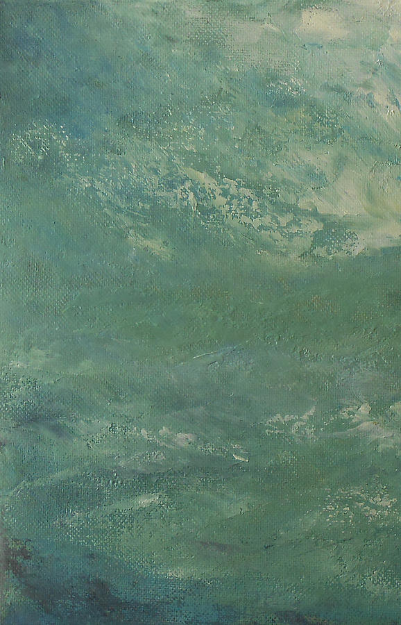 Abstract Aquamarine  Painting by Jane See