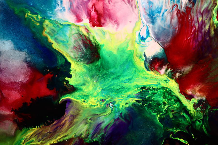 how to painting fluid art Bright Painting Abstract Watercolor Art Colorful Fluid