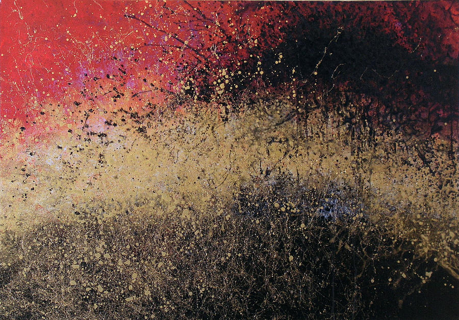 Abstract Art Painting ... Explosions of Fire Painting by Amy Giacomelli