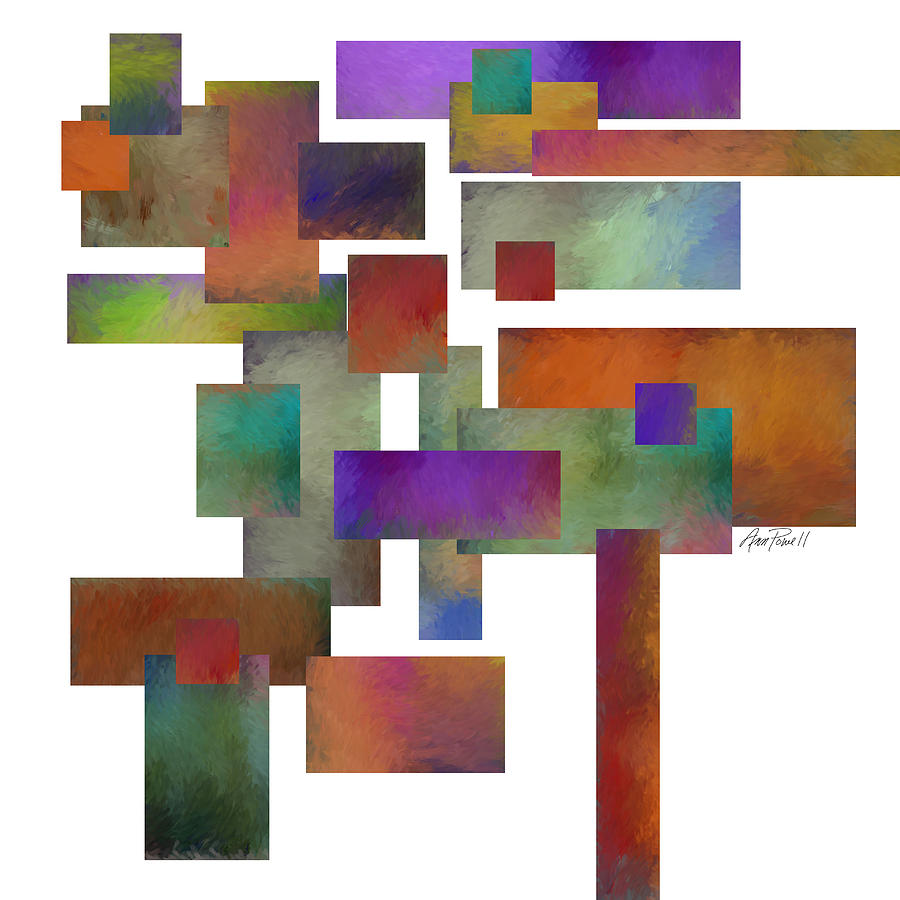 Abstract Art Squares Collage Two Digital Art By Ann Powell Fine Art