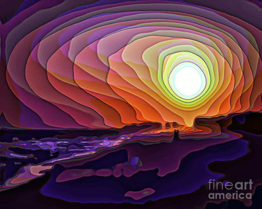Beach Sunset 8993 Digital Art by Walt Foegelle