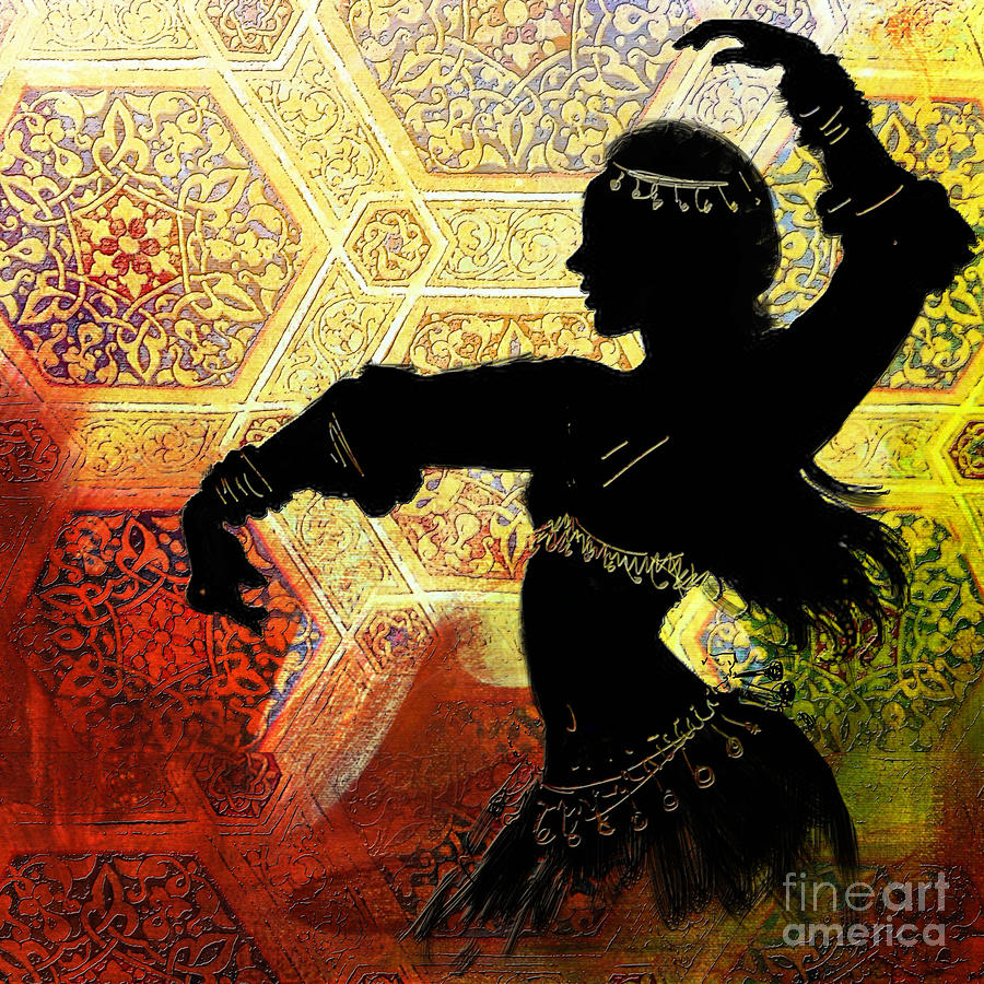 Abstract Belly Dancer 3 Painting by Mahnoor Shah
