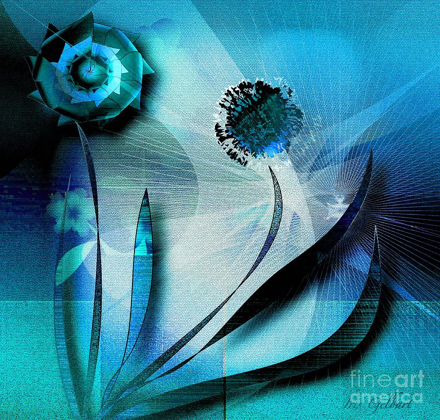 Abstract Blooms Digital Art by Iris Gelbart