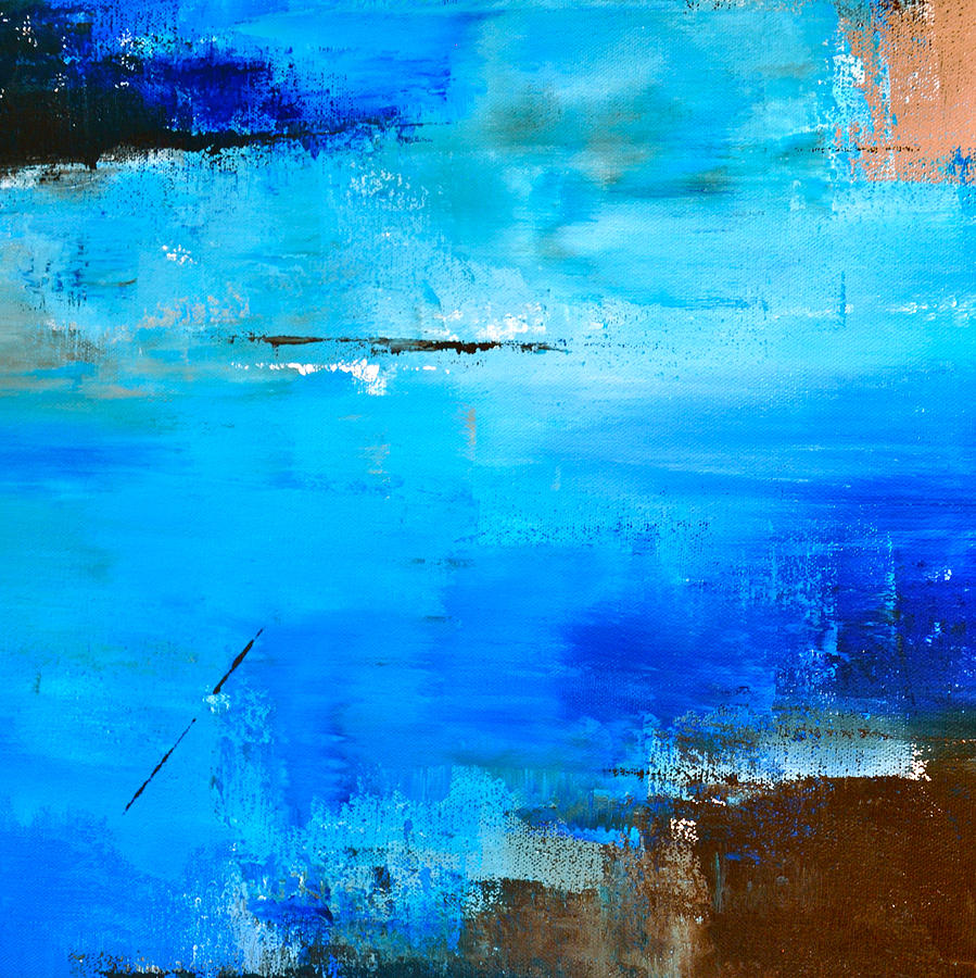 Abstract Blue 4 Painting by Charlen Williamson