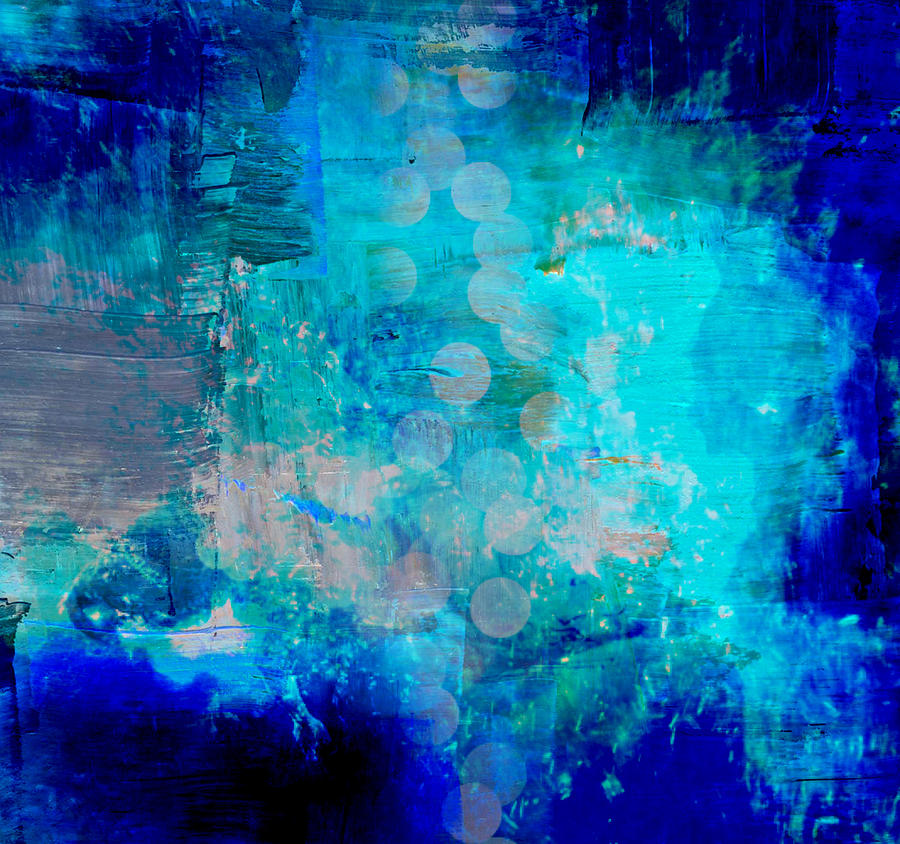 Abstract Blue Painting by Alma Yamazaki