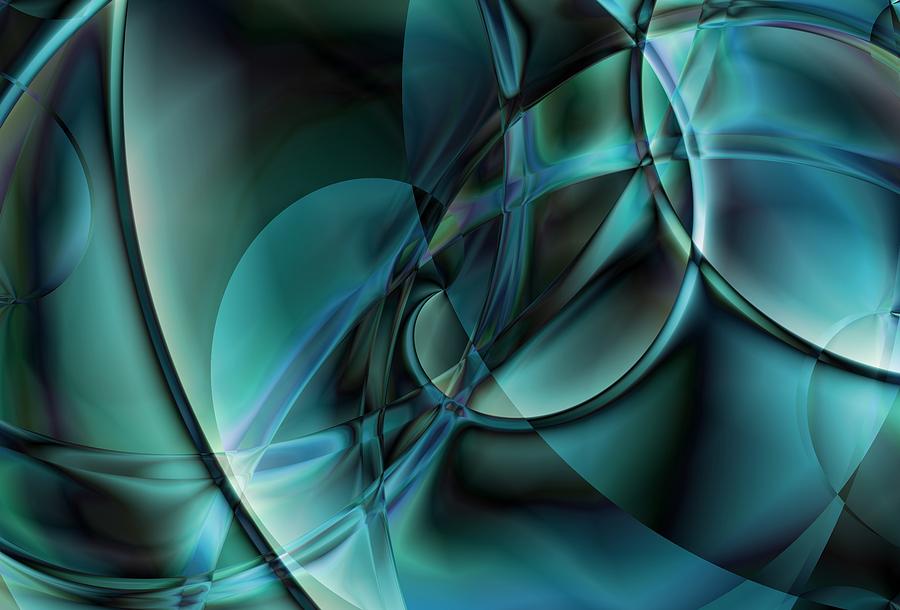 Abstract Blue Digital Art by Art Di