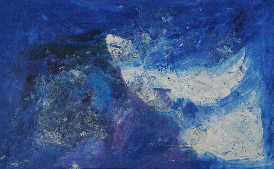 Abstract Painting - Abstract Blue  by Sonja  Zeltner