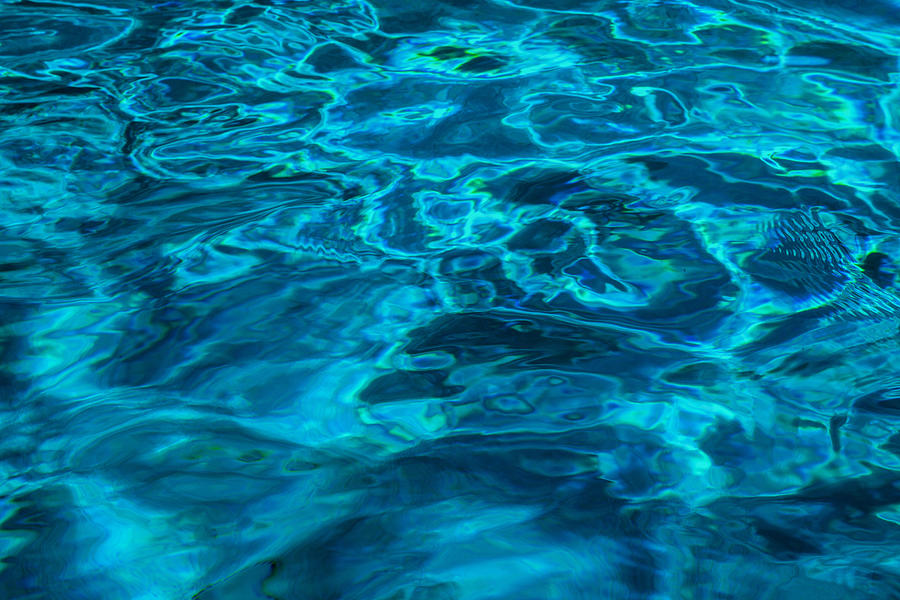 Abstract Blue Water Photograph by Susan Stone