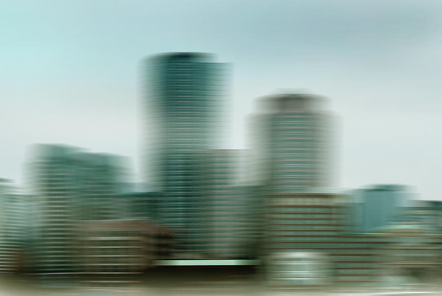 Abstract Blurred Motion Cityscape Photograph by Ikon Ikon Images