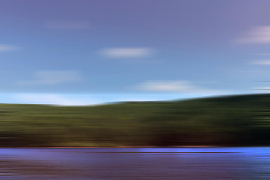 Abstract Blurred Motion Lake Landscape Photograph by Ikon Ikon Images