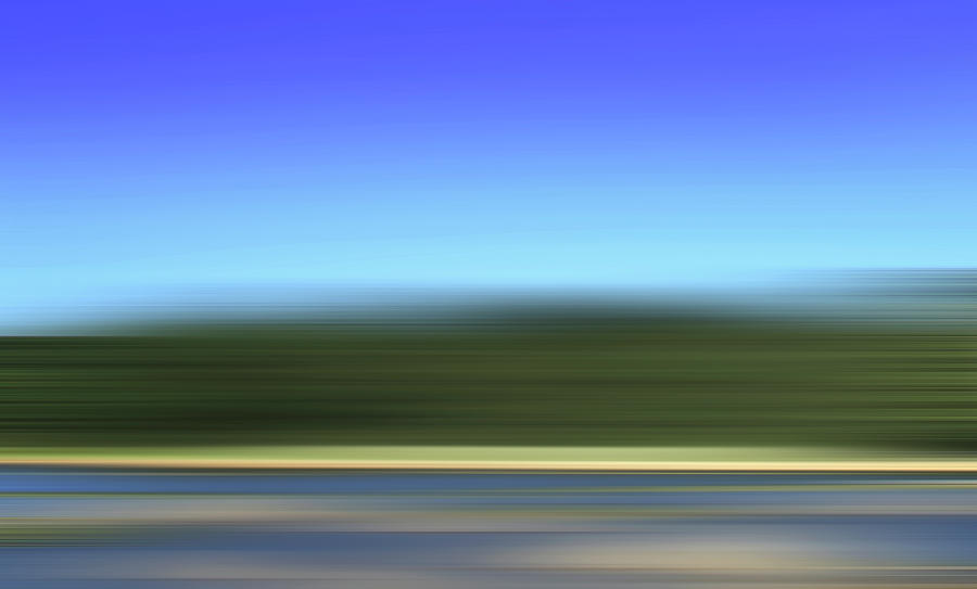 Abstract Blurred Motion Road And Grass Photograph by Ikon Ikon Images