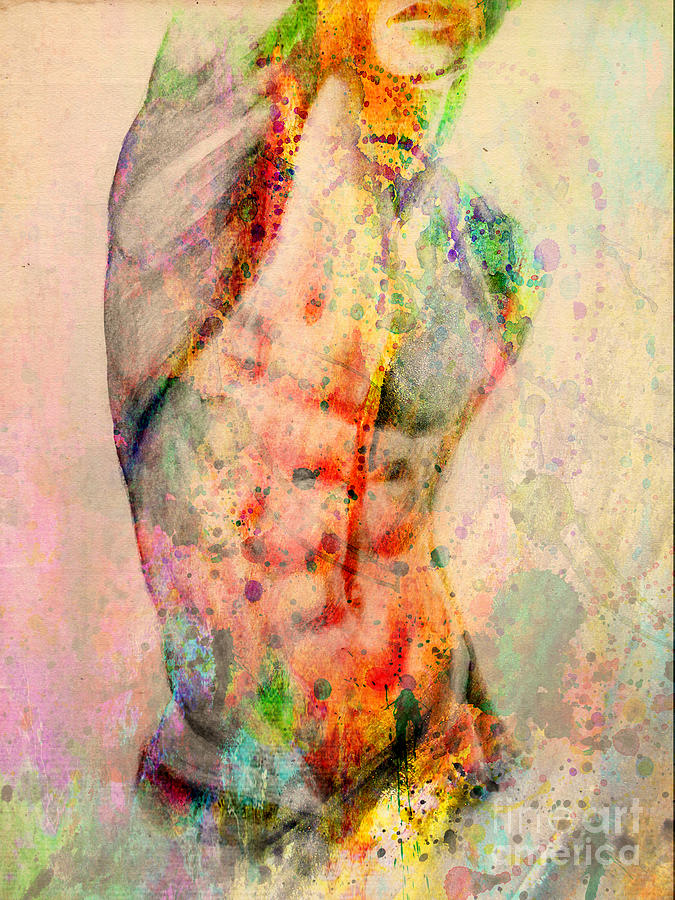 Nude Digital Art - Abstract Body 5 by Mark Ashkenazi