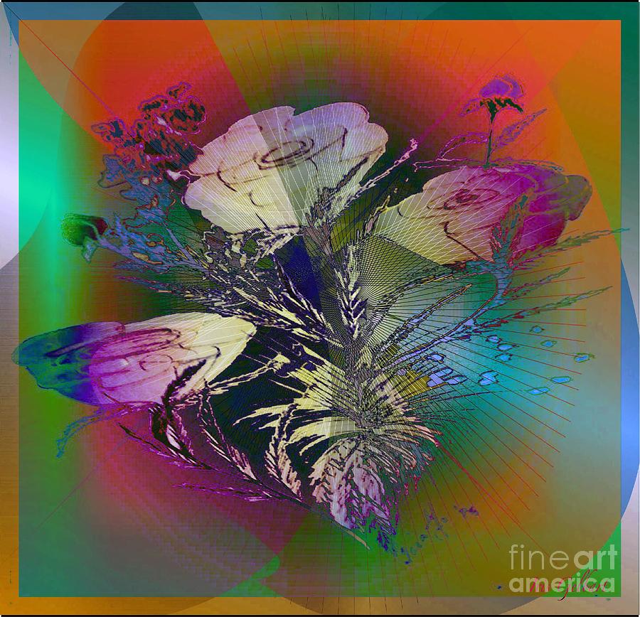 Abstract Bouquet Digital Art by Iris Gelbart