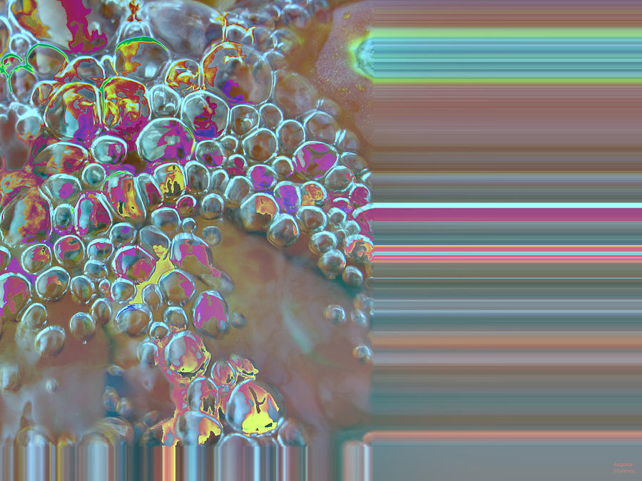 Abstract Bubbles Digital Art by Augusta Stylianou