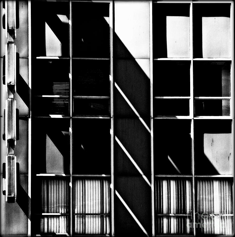 Abstract Building Fascade with Light and Shadow Photograph by James Aiken