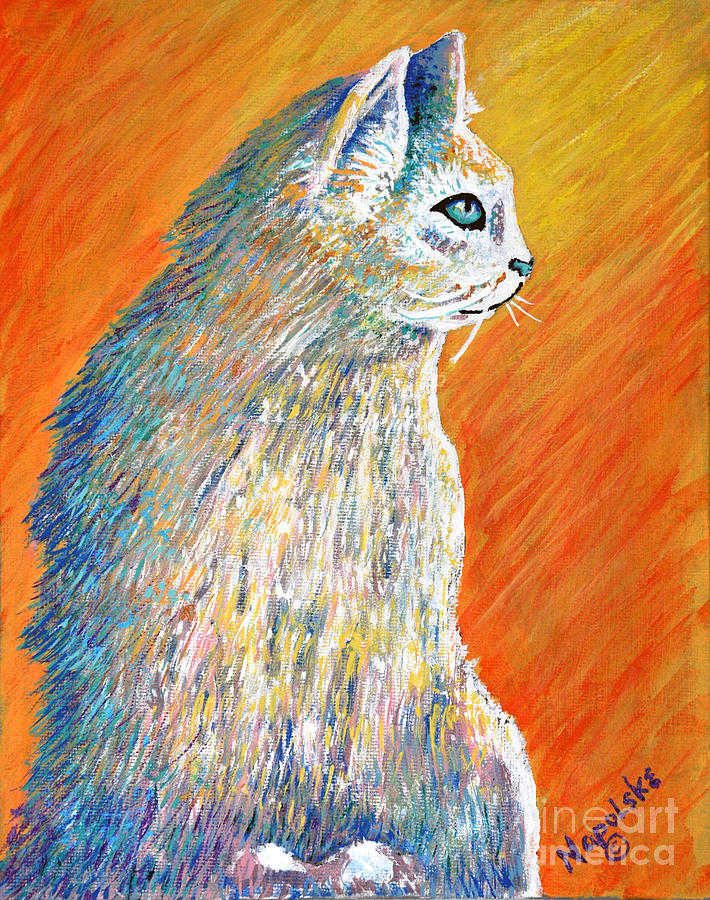 JAZZY Abstract Cat by Barney Napolske JAZZY Abstract Cat by Barney Napolske