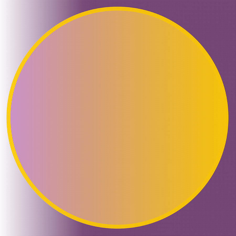 Abstract Circle - Purple and Orange Digital Art by Celestial Images