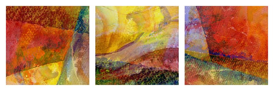 Abstract Painting - Abstract Collage No. 1 by Michelle Calkins