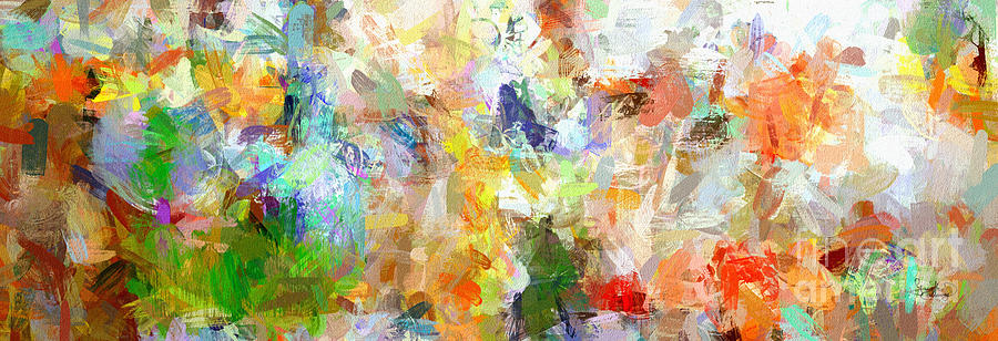 Abstract Collage Panorama Digital Art by Ginette Callaway