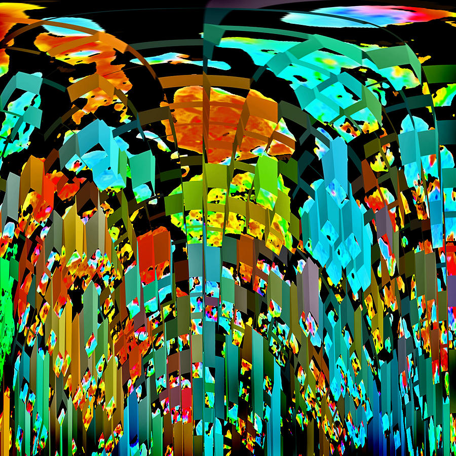 Abstract Color Falls 2 Photograph by Karen Adams