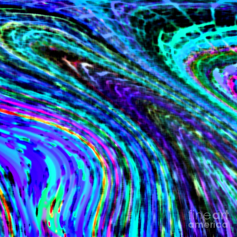 Abstract Color Flow Photograph by Karen Adams