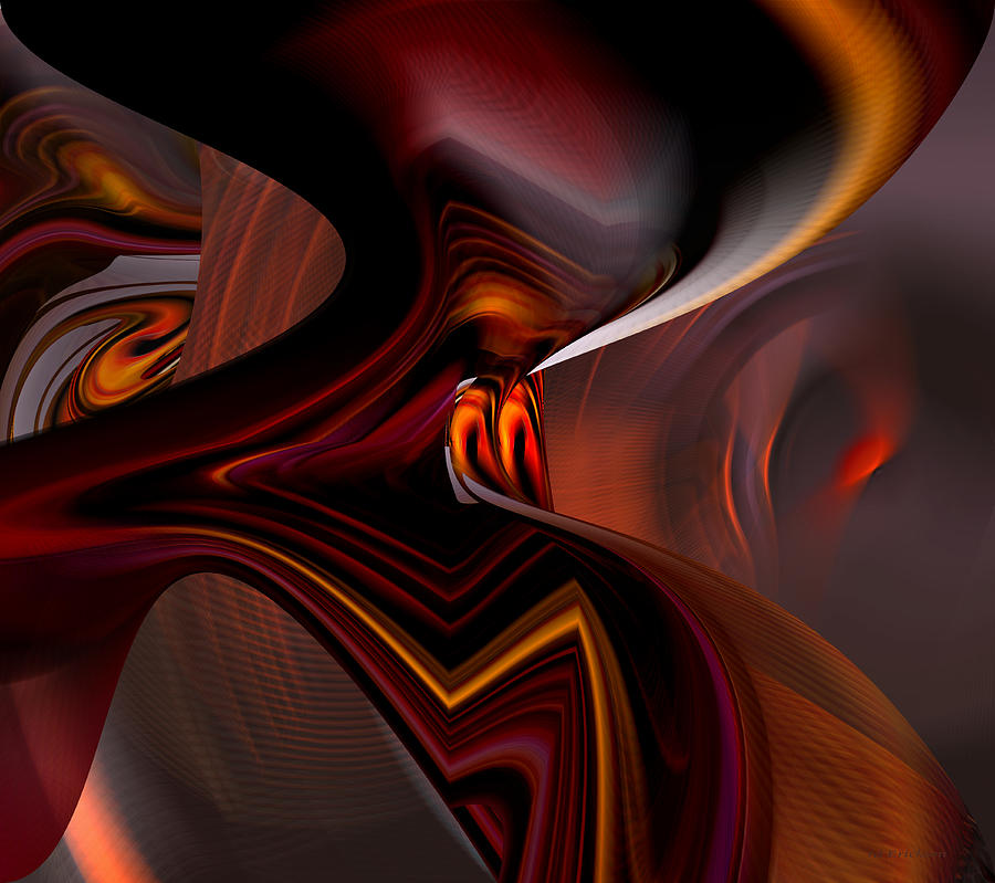 Abstract - Dark Passages Digital Art By Rd Erickson