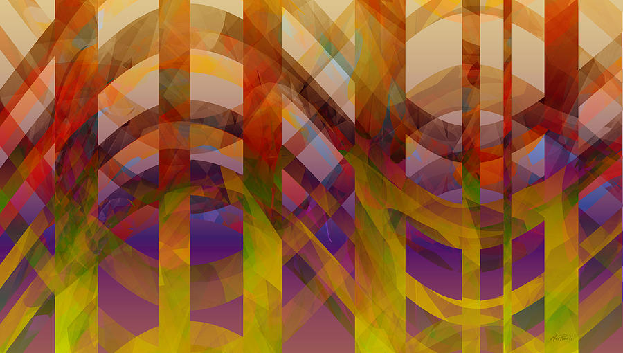 Abstract Digital Art - Abstract Design  by Ann Powell