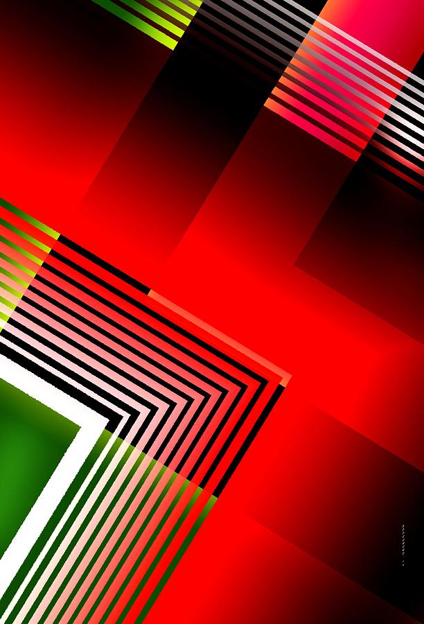 Abstract Design With Parallel Lines Digital Art by Mario Perez