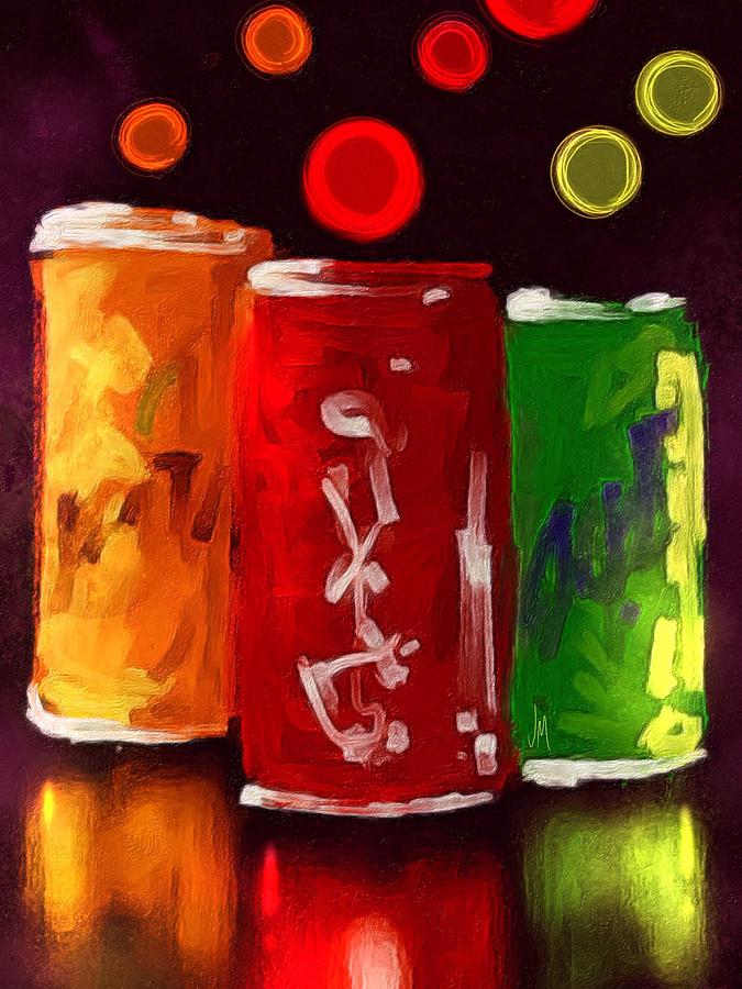 Abstract drinks Painting by Veronica Minozzi