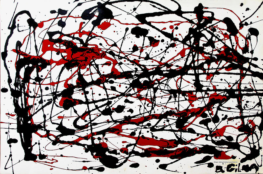 Abstract Dripping 01 Painting by Brian Gilna