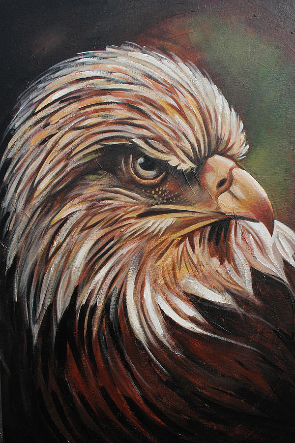 abstract eagle painting