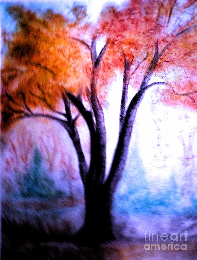 Abstract Fall Pastel by Christina A Pacillo