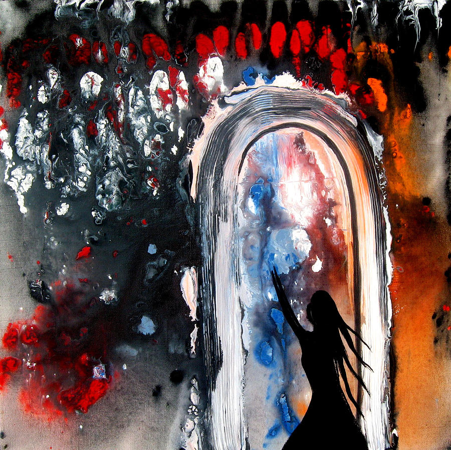 Abstract Figure Painting - Lost Painting by Laura Carter