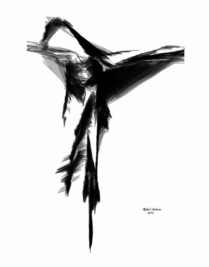 Abstract Flamenco Digital Art by Rafael Salazar