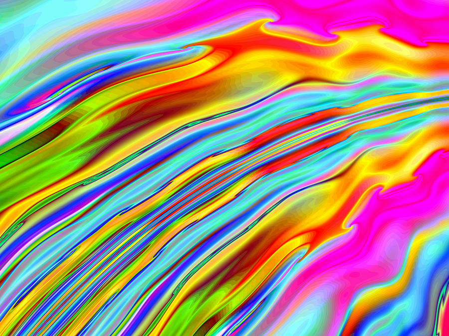 Abstract Flames Digital Art by Ester McGuire