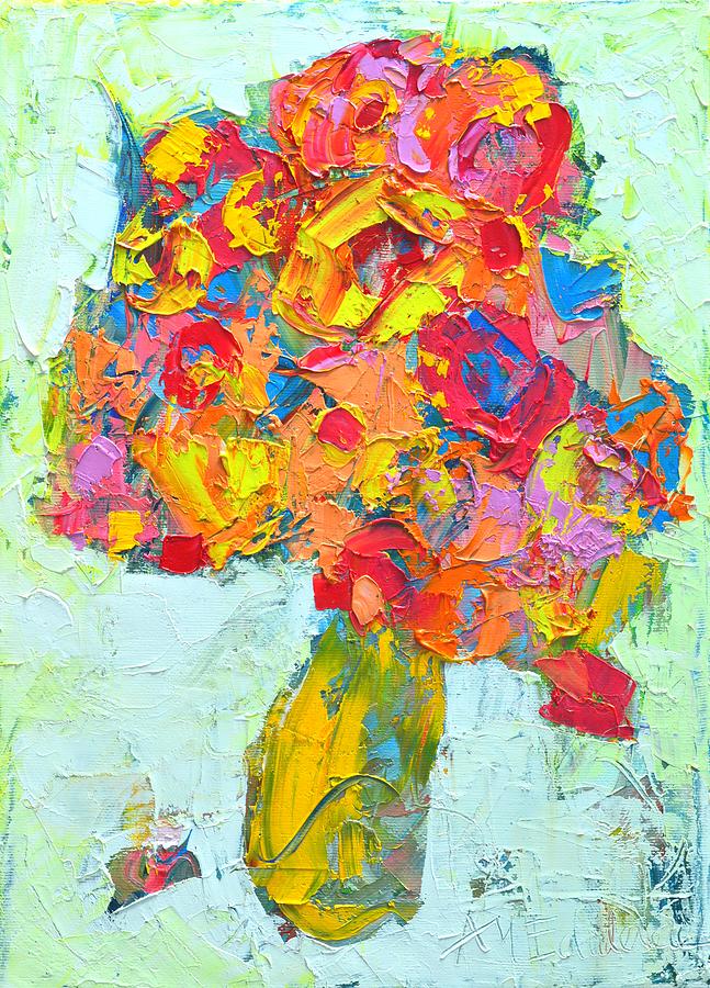 Abstract Floral Impression 7 Painting by Ana Maria Edulescu