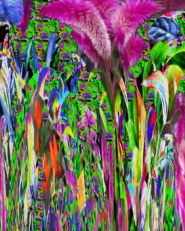 Abstract Mixed Media - Abstract Flower Floral Photography and digital painting combination mixed media by NavinJOSHI     by Navin Joshi