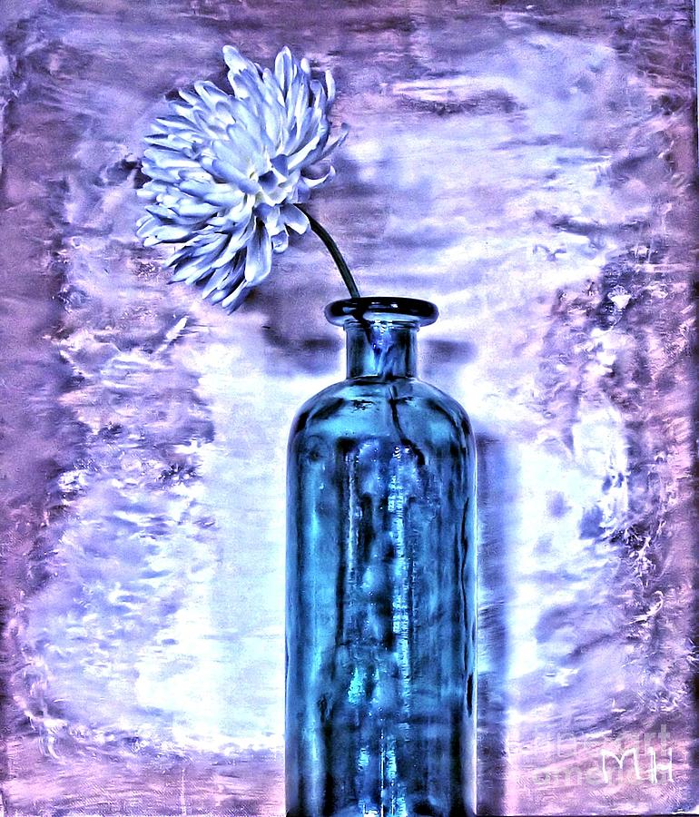 Abstract Flower in a Bottle Photograph by Marsha Heiken