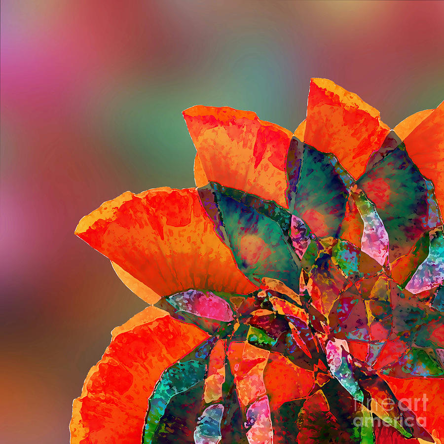 Abstract Flower Digital Art by Klara Acel